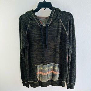 Panhandle Olive Marled Southwest Hoodie Women Size M‎